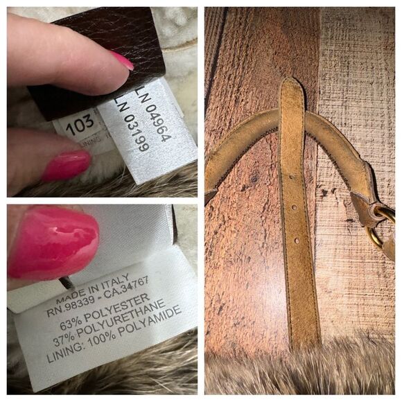 Authentic Prada Real Fox Fur & Suede Shoulder Bag COA In Photos Has Flaws* - Picture 16 of 16